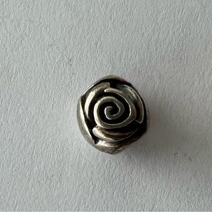 Silver Rose Pandora Charm
